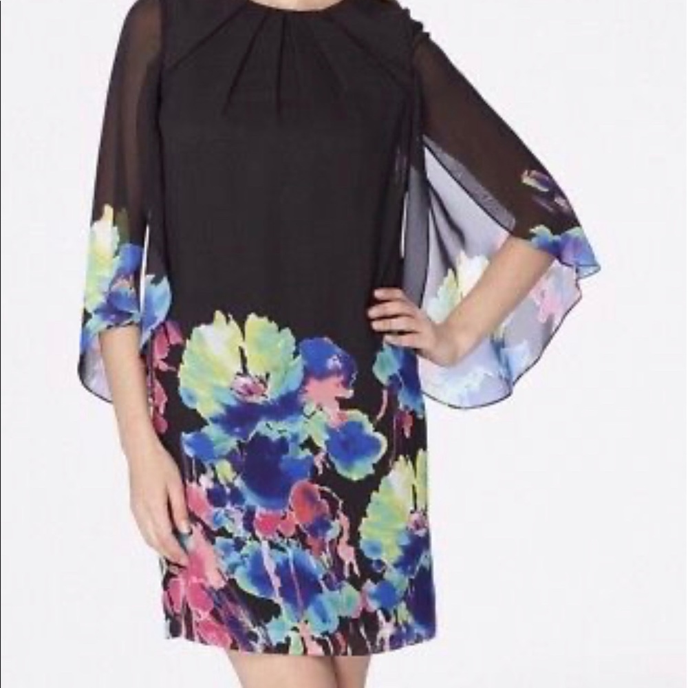 Tahari by ASL Tulip Sleve Floral Print - Picture 3 of 4